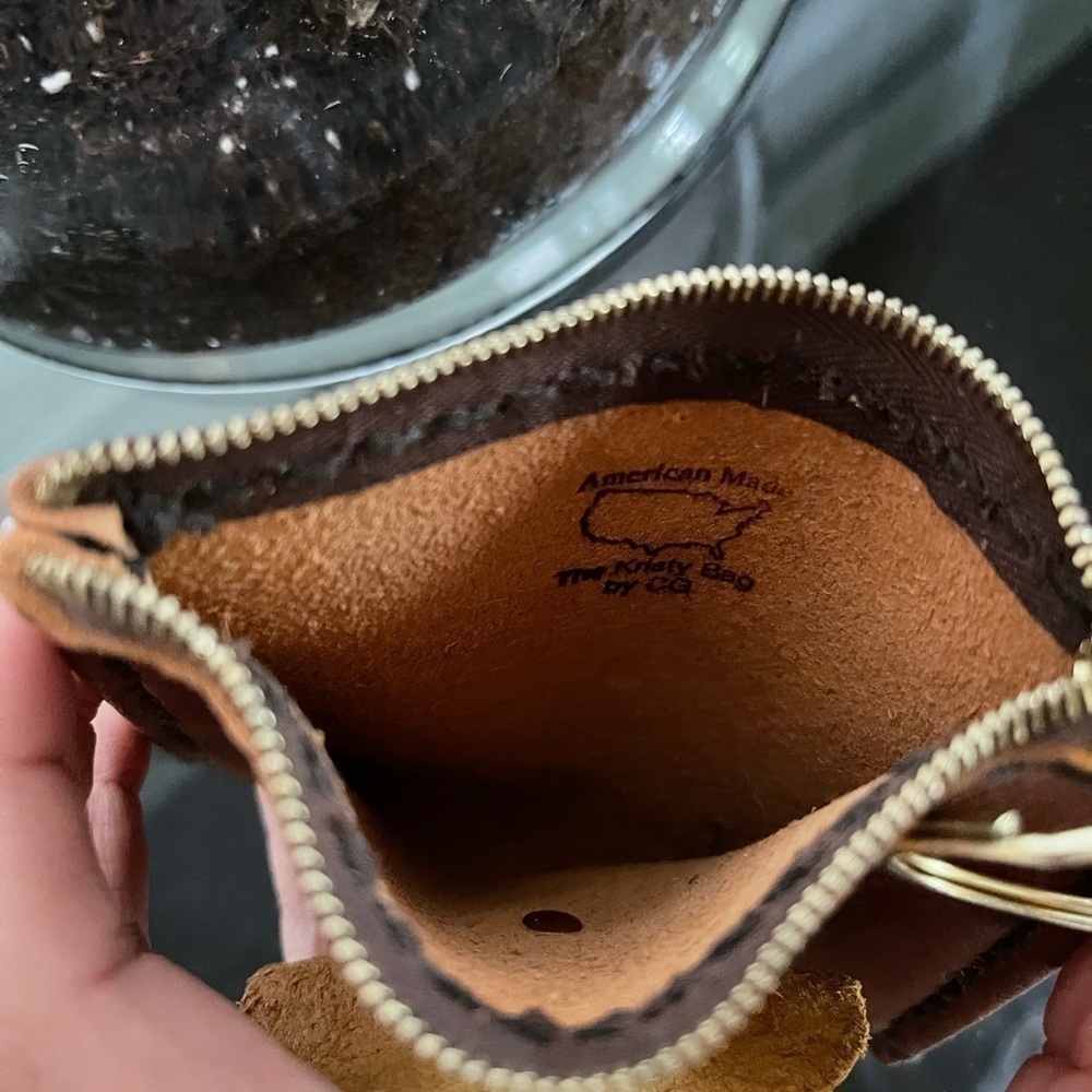 Leather Rose Coin Purse NWOT - Picture 5 of 7